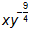 x y sup negative nine over four